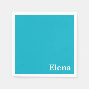 Caribbean Blue Customisable Napkin