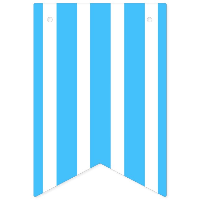 Caribbean blue stripe bunting flag (First Flag)