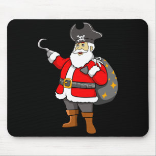 Caribbean buccaneer christmas freebooter boy santa mouse mat