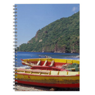 Caribbean, BWI, St. Lucia, Sailboats, Soufriere. Notebook