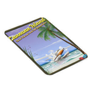 Caribbean, Canouan islands paradise poster. Magnet