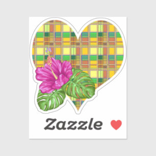 Caribbean Colorful Fabric Madras Tartan