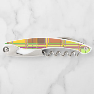 Caribbean Colorful Fabric Madras Tartan Corkscrew