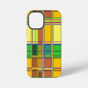 Caribbean Colorful Fabric Madras Tartan iPhone 12 Mini Case
