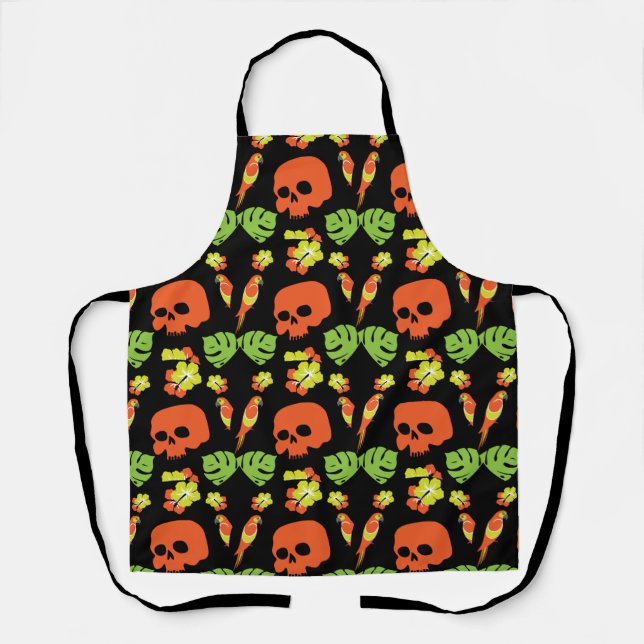 Caribbean Colorful Patterns  Apron (Front)