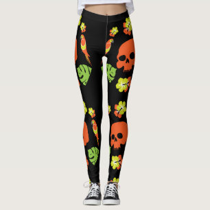 Caribbean Colourful Patterns Leggings