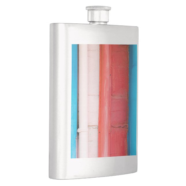 Caribbean colours - abstract hip flask (Right)