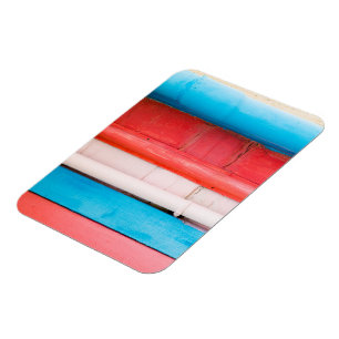 Caribbean colours - abstract magnet
