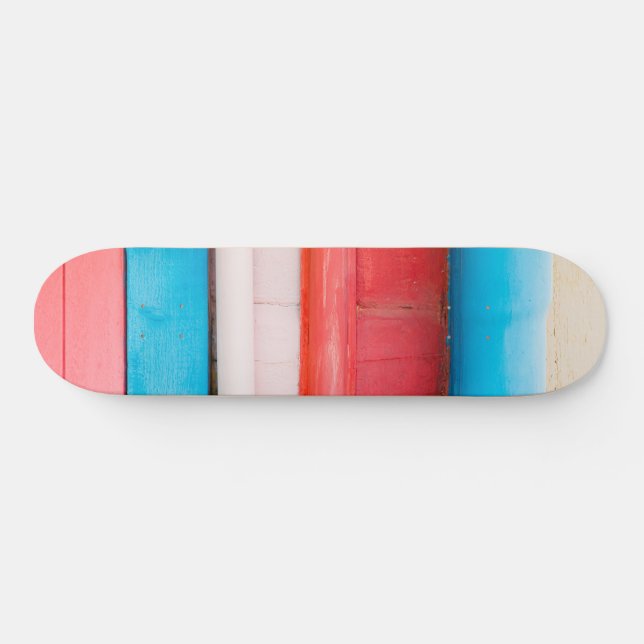 Caribbean colours - abstract skateboard (Horz)