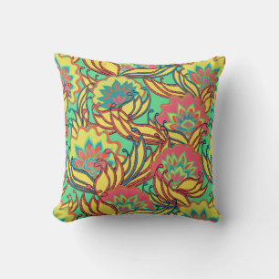 Caribbean Colours Boho Floral Cushion