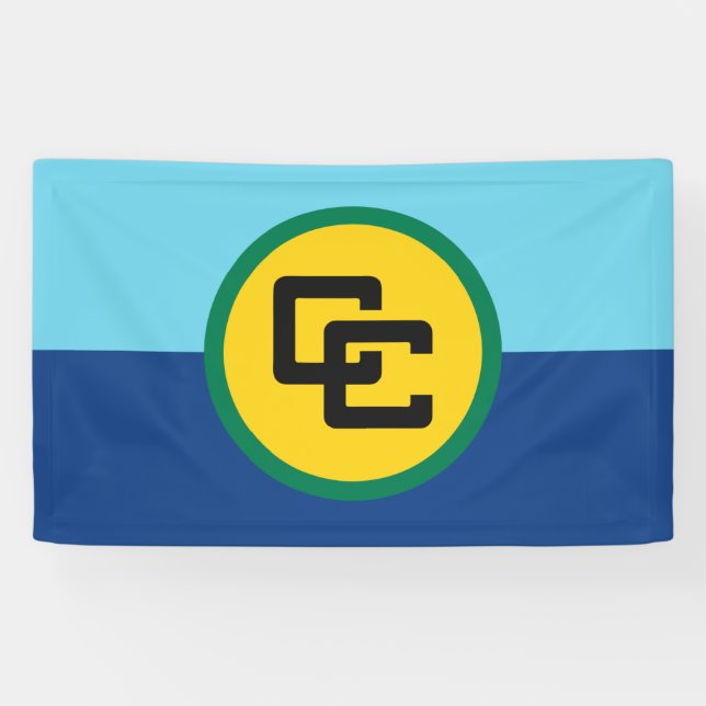 Caribbean Community flag Banner (Horizontal)