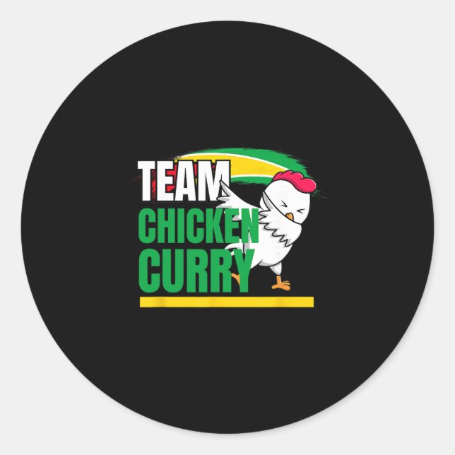 Caribbean Cricket Apparel - Guyana And Trinidad Pa Classic Round Sticker (Front)
