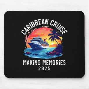 Caribbean Cruise 2025 Souvenir Matching Family Fri Mouse Mat