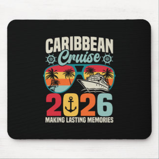 Caribbean Cruise 2026 Vacation Trip Matching Famil Mouse Mat