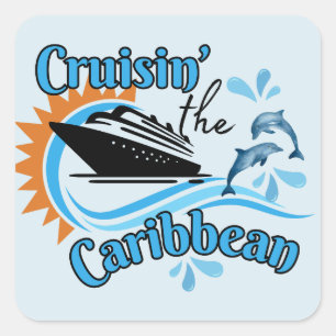 Caribbean Cruise  Square Sticker