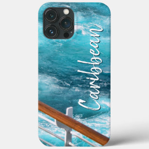 Caribbean Cruise Turquoise Wake Travel Photography iPhone 13 Pro Max Case