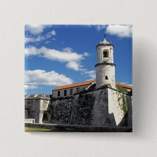 Caribbean, Cuba, Havana. Old Havana, Castillo 15 Cm Square Badge