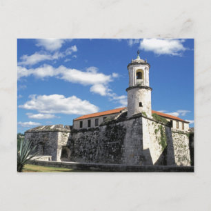 Caribbean, Cuba, Havana. Old Havana, Castillo Postcard