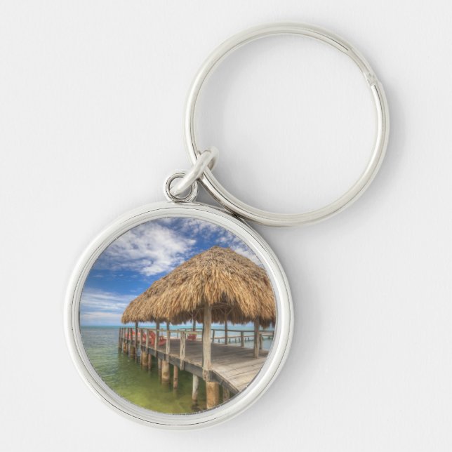 Caribbean Dock Key Ring (Front)