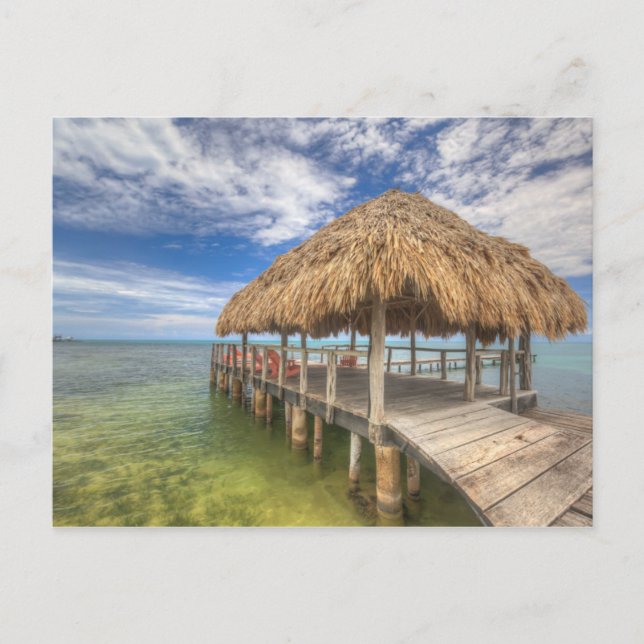 Caribbean Dock Postcard (Front)