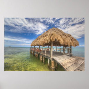 Caribbean Dock Poster