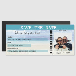 Caribbean Dreamz Wedding Save the Date Magnet