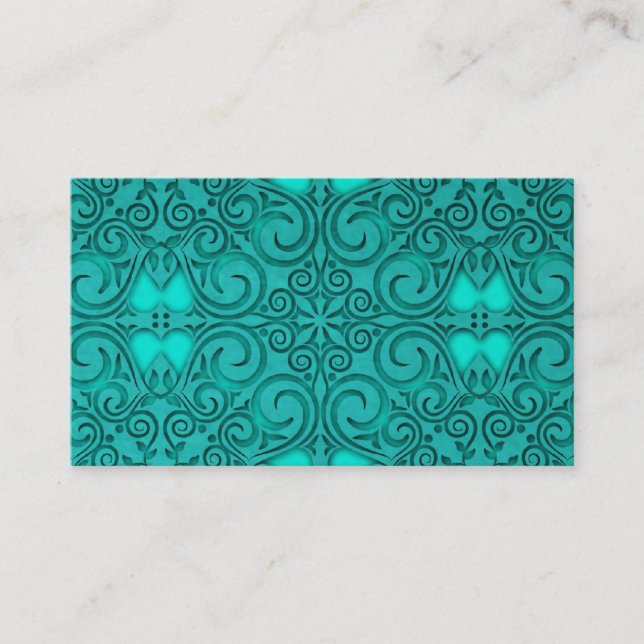 Caribbean Fantasy Floral Business Card (Front)