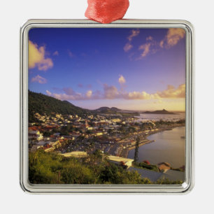 Caribbean, French West Indies, St. Martin. Metal Tree Decoration