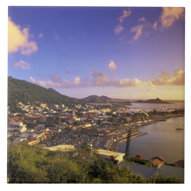Caribbean, French West Indies, St. Martin. Tile (Front)