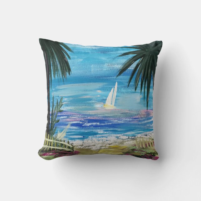 Caribbean Getaway  Cushion (Front)