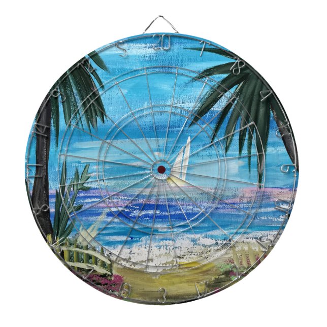 Caribbean Getaway   Dartboard (Front)