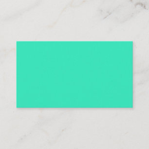  Caribbean Green (solid colour)  Business Card