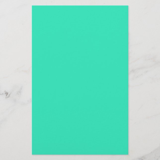  Caribbean Green (solid colour)  Stationery (Front)