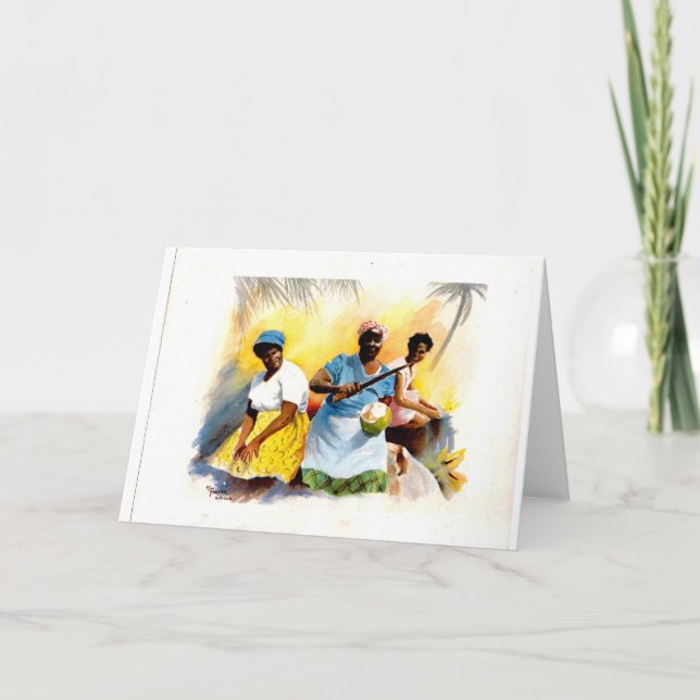 Caribbean Greetings Card (Front)