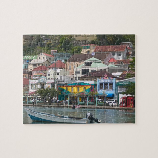 Caribbean, GRENADA, St. George's, St. George's Jigsaw Puzzle (Horizontal)