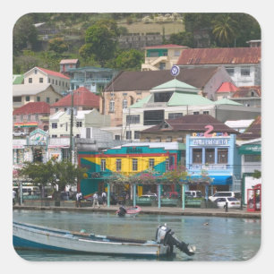 Caribbean, GRENADA, St. George's, St. George's Square Sticker