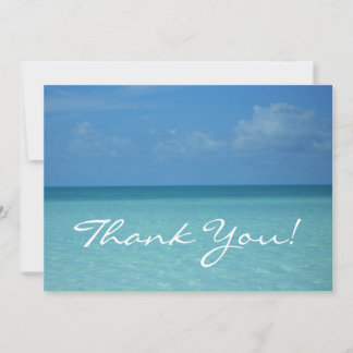 Caribbean Horizon Thank You Card