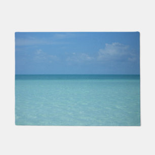 Caribbean Horizon Tropical Turquoise Blue Doormat