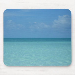 Caribbean Horizon Tropical Turquoise Blue Mouse Mat