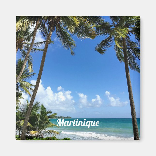 Caribbean Island, Martinique (labelled) Magnet (Front)