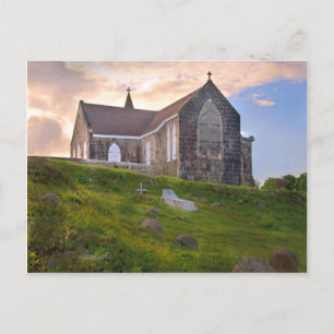 Caribbean Island Nevis St James Church Postcard