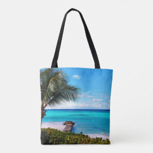 Caribbean landscape tote bag