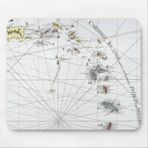 CARIBBEAN: MAP, 1775 MOUSE MAT