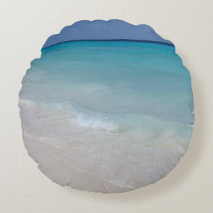 Caribbean Ocean Beach Dream 8 Round Cushion