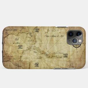 Caribbean - old map... iPhone 11 pro max case