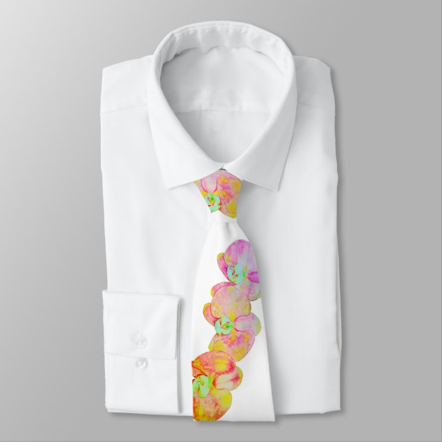 Caribbean orchids tie (Tied)