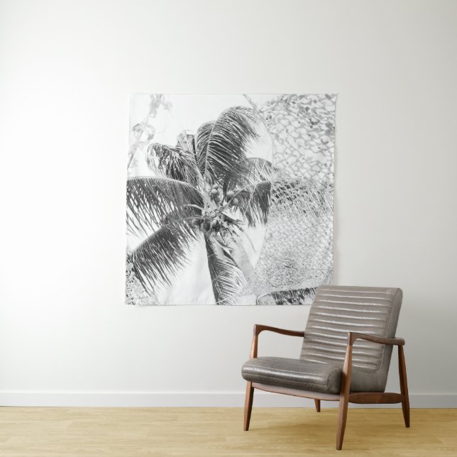 Caribbean Palm Tree Oasis #2 #travel #wall #art  Tapestry (In Situ)