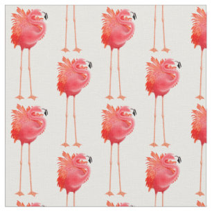 Caribbean Pink Flamingo Bird Fabric