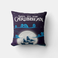 Caribbean Pirate Cartoon Travel print.