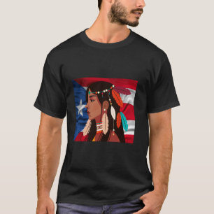 Caribbean Puerto Rico Rican Flag Indigenous Taino T-Shirt